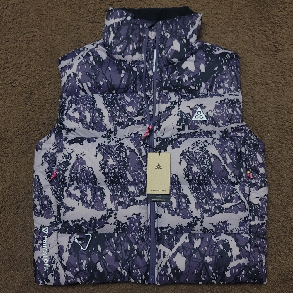 Nike ACG Lunar Lake Therma-FIT ADV Vest FV7331-573 Womens Size Primaloft Purple